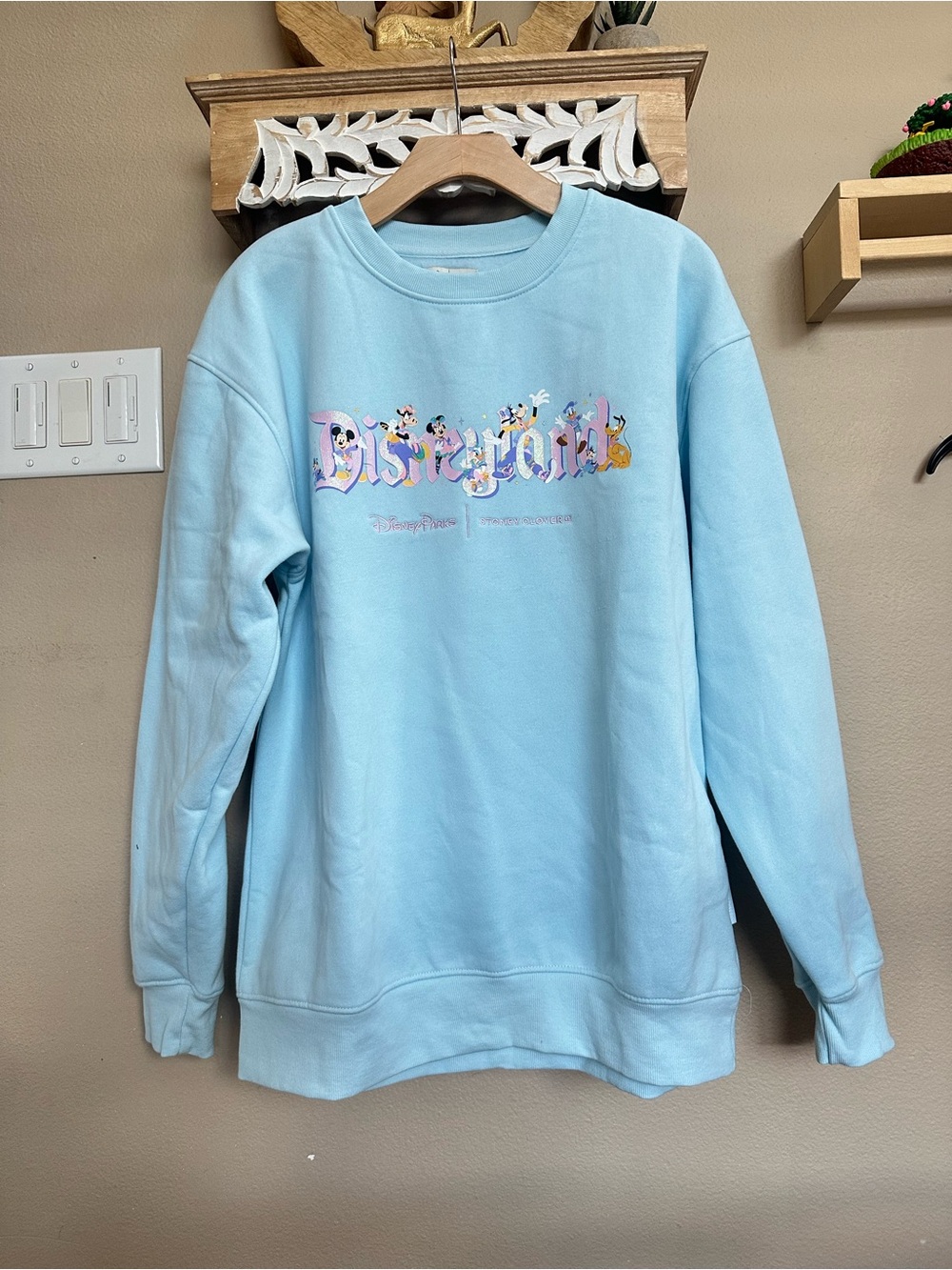Stoney Clover Lane X Disneyland Pullover Sweatshirt for Women  blue size L